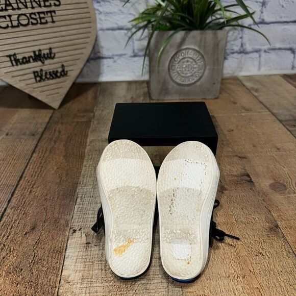 Keds X Kate Spade Kickstart Glitter Sneaker Black Gold size 5M - Picture 9 of 9